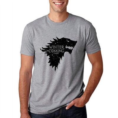 

Winter Is Coming GoT Stark Mens Pop Culture Tee Graphic T-Shirt