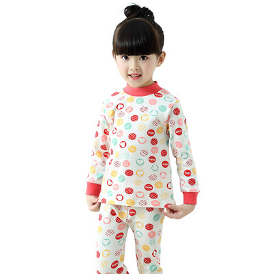 

Antarctic Nanjiren children&39s underwear boys&girls in the end of the collar Qiuqiu pants pajamas cotton wool suit lively small snowflake 110