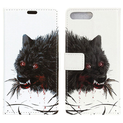 

MOONCASE Oppo R15 Neo Painted Leather Case - Hungry Wolf