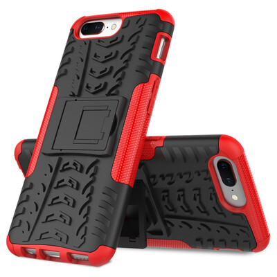 

Fivice One Plus 5 Case TPU anti-fall tire pattern back clip bracket phone case