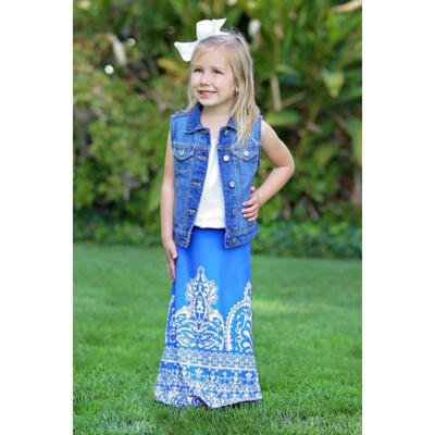 

Womens Mother Daughter Matching Dresses Summer Girl Flower Midi Dress Clothes