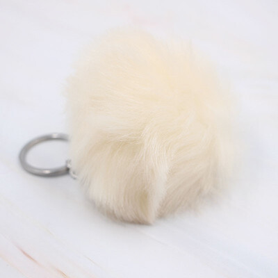 

Cute Fur Ball Keychain for Bags Pom Pom Keychain Fashion Jewelry