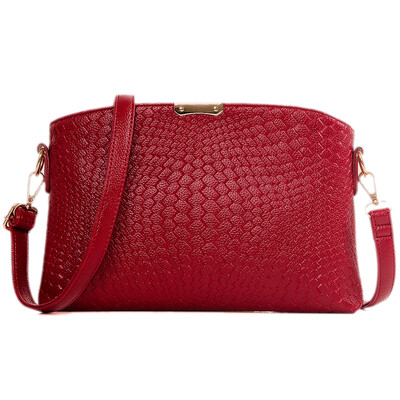 

DEER LOVE handbags Messenger bag new braided embossed Messenger bag LE16201 red