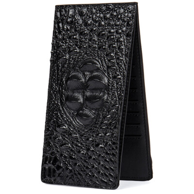 

Дэн Джу (DANJUE) тонкой кожа мужской моды крокодилы тиснения мульти-карта немного длинный участок упаковка 17033 голубых карт