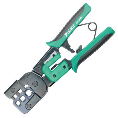 

Pro'skit CP-376M 3-х дюймовые плоскогубцы для обжимных крючков для железа (4/6 / 8P) трехлинейные сетевые обжимные плоскогубцы