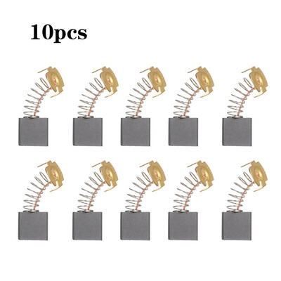 

10 PCs Mini Black Carbon Motor Brushes Replacement Spare Parts with 25mm Spring&Copper Core for Generic Electric Drill Mill Ma