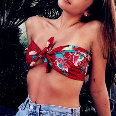 

Women Summer Beach Bikini Set Floral Swimsuit Bathing Suit Swimwear Bra Tops