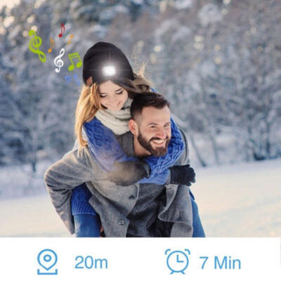 

Bluetooth Wireless Smart Beanie Hat Handsfree Music Headphones Speaker Washable
