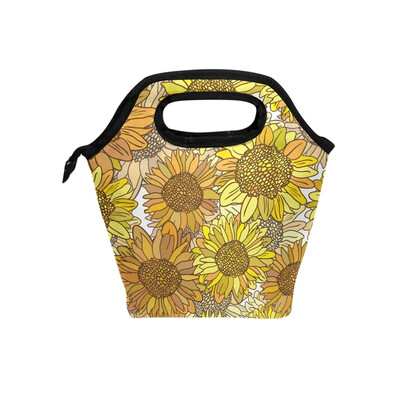 

Lunch Bag Tote Bag Sunflower Travel Picnic Organizer Lunch Holder Handbags Lunch Bag Box