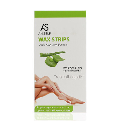 

Anself 10pcs Ready-to-use Wax Strips Aloe Double-side Hair Remover Depilatory Paper For Arm Legs Underarm Facial Body Women