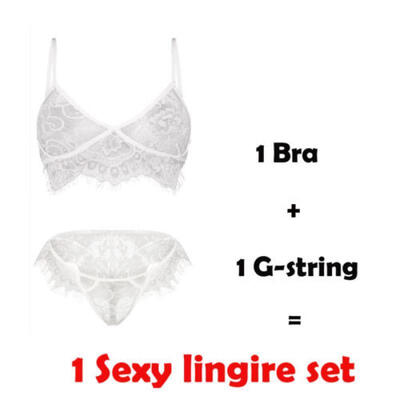 

Sexy Lingerie Lace BraG-string Thong Set Babydoll Sleepwear Underwear Nightwear