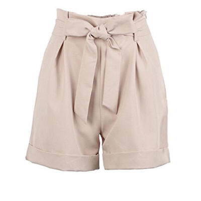 

Women Hot Pants Summer Casual Loose Shorts Bow Beach High Waist Short Trousers