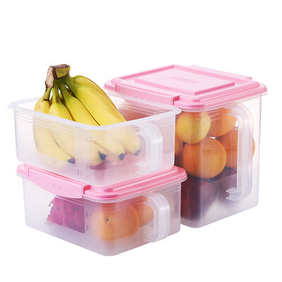 

Aisida ARSTO refrigerator storage box finishing box kitchen plastic sealed fresh box storage box sealed taste 3 sets of fruit&vegetable grains quality preservation