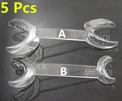 

5 Pieces Dental Orthodontic Lip Retractor Cheeck Retractor Double Ends Mouth Opener Photograghic