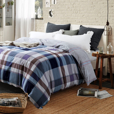 

Ying Xin bedding home textile cotton quilt high-density high-density twill AB version printing single piece of quilt single 155 215cm Qingxin Garden green