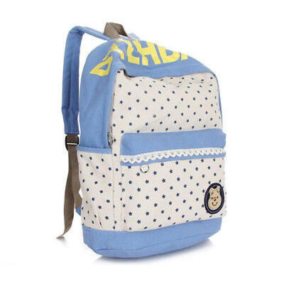 

Casual Canvas Girls Womens Backpack Shoulder Bag Rucksack Travel School bags Set