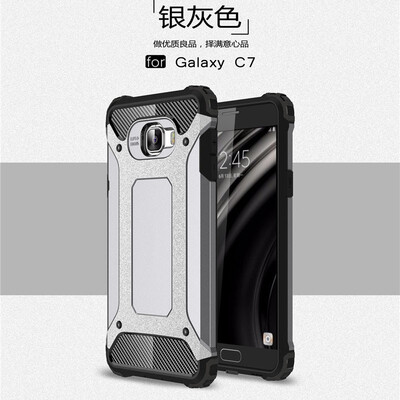 

Fivice Samsung Galaxy C7 case Luxury Silicone Diamond Armor PC Hard Shell Phone Case