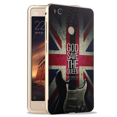 

MOONCASE 2 в 1 Съемные + 3D Relief Окрашенный кадр Покрытие металла алюминиевый протектор чехол для Xiaomi Mi 4S