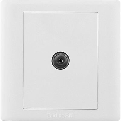 

Feidiao feidiao switch socket panel cable TV socket a closed-circuit TV socket TV socket 86 A3 Jia Run white
