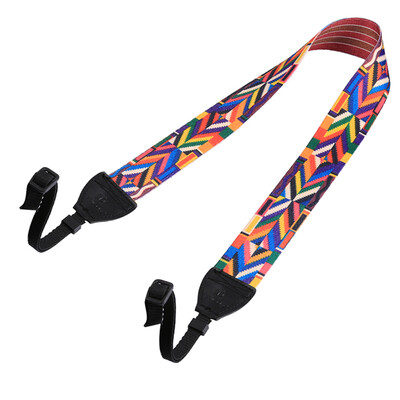 

Retro Style Double Cotton Yard Colorful Pattern Shoulder Neck Strap Camera Strap Bags Wristband for Canon SLR DSLR Cameras PU6009