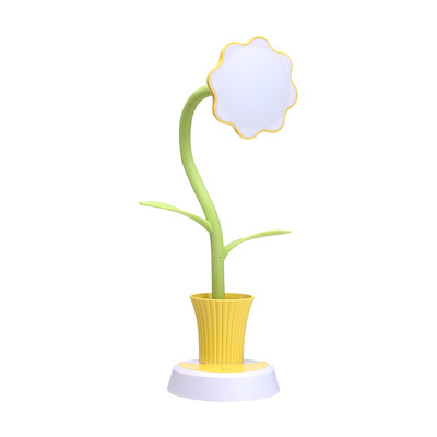 

2 In 1 USB Chargeable LED Sun Flower Desk Lamp with Pen Holder Children Reading Learning Eye Protection Lamp