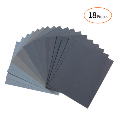 

LANHU 400 to 3000 Assorted Grit DryWet Sandpaper for Wood Furniture Finishing Metal Sanding&Automotive Polishing 911 Inch 18