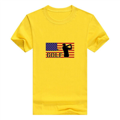 

American Pride Golf Golfer Crewneck Mans t-Shirt
