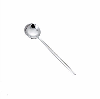 

OLOEY304 stainless steel knife fork spoon mirror mirror light titanium gold coffee spoon simple style knife set