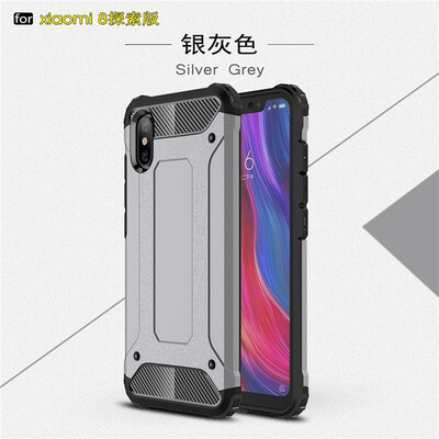 

Fivice Xiaomi MI 8 pro case Luxury Silicone Diamond Armor PC Hard Shell Phone Case