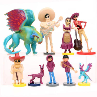 

9 Pcs Cartoon Movie Miguel Boy Collectible Action Figure Toy Gift Cake Topper