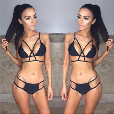 

UK SELLER New Sexy Women Bikini Set Push-up Padded Bra Swimsuit Swimwear Bathing