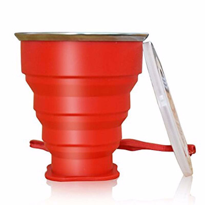 

Outdoor Silicone Collapsible Travel Cup Moutaineering Retractable Water Bottle