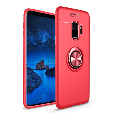 

Fivice Samsung Galaxy S9 case TPU metal ring shell magnetic bracket soft shell