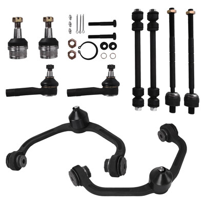 

10pc Front Upper LeftRight Control Arm Lower Ball Joint Tie Rod Sway Bar Kit for 1998-11 Ford Ranger 1998-04 Mazda B4000 B2500