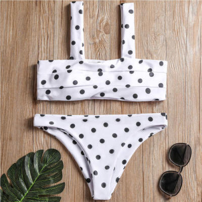 

Padded Bra Bikini Set Swimsuit Women Bandage Push-up Triangle Swimwear Bathing