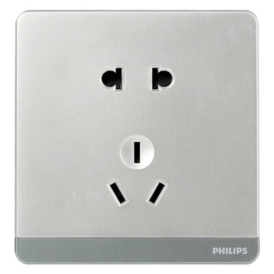 

Philips PHILIPS switch socket escape series 16A three hole socket with switch texture silver