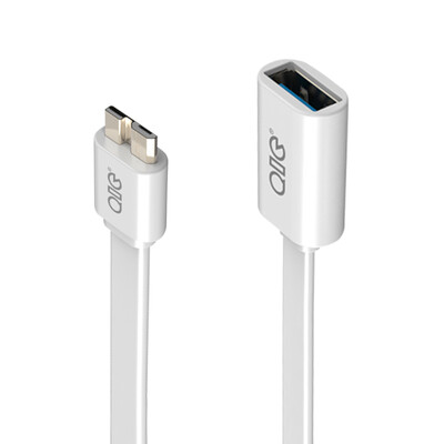

QIC MOF3-W15 Micro USB3.0 OTG кабель данных плоский 15 см белый