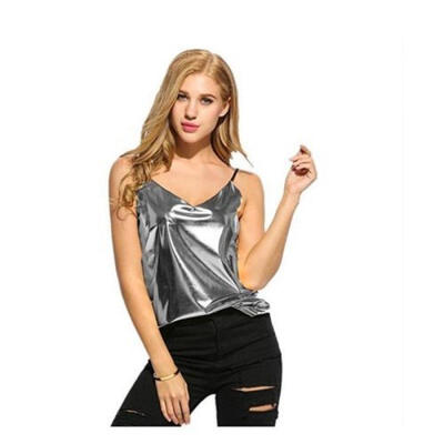 

Sexy Summer Womens Casual Tank Tops Vest Blouse Sleeveless Crop Tops T-Shirt