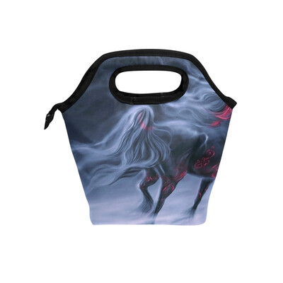 

Lunch Bag Tote Bag Artistic Horse Travel Picnic Organizer Lunch Holder Handbags Lunch Bag Box