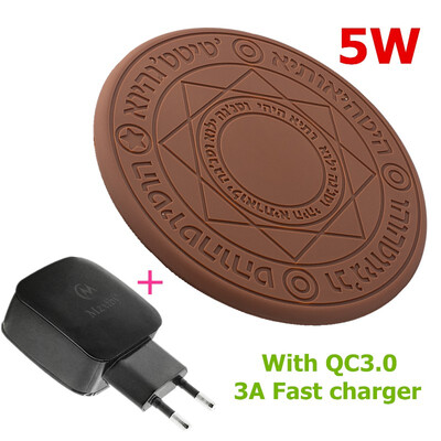 

Mzxtby Tio Tok Quadratic Element Comic Magic Array QI Wireless Charger 5W 10W Magic Circle Wireless Universal Fast Charger for Mi