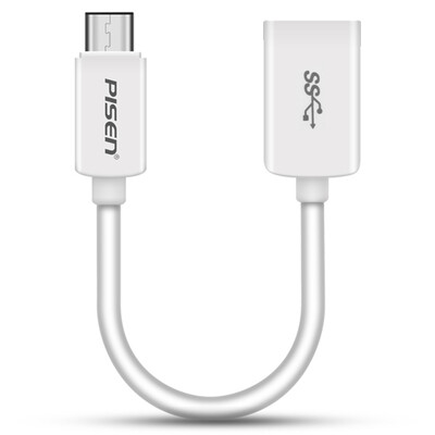 

PISEN (PISEN) Type-C USB OTG кабель телефонный кабель U диск читатель белый 150мм