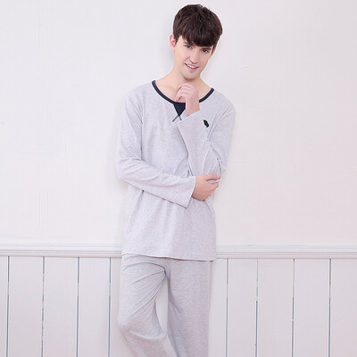 

Red beans home Hodohome pajamas men spring&autumn cotton long sleeves sets of children&39s clothing home clothing suit flowers 170 92A
