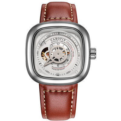 

Mens Watch Automatic Mechanical Watch Sports Watch Square Dial Waterproof Watch