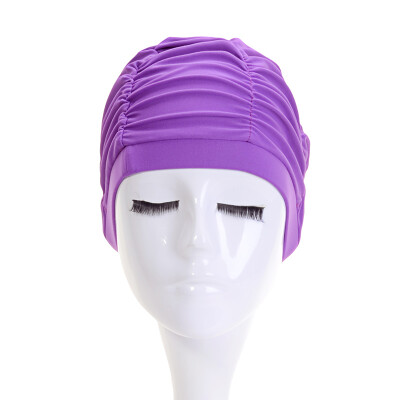 

Sanqi (SANQI) new swimming hat cloth Ms. section of the long hair long ears comfortable fashion adult equipment hot spring 88800 pink