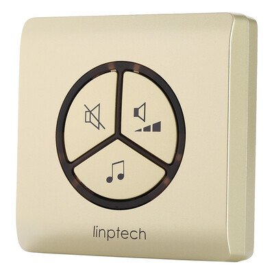 

Jingdong Supermarket] collar Pu technology smart home G1 champagne gold receiver doorbell wireless home intelligent self-generating remote distance remote control no battery outdoor villa waterproof electronic doorbell