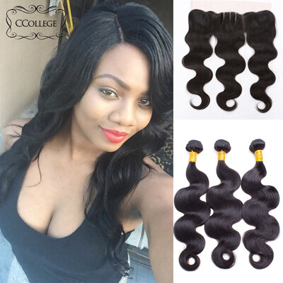 

3 Bundles Brazilian Body Wave With Frontal Brazilian Virgin Hair With Frontal Brazilian Body Wave With Frontal 100% Human Hair