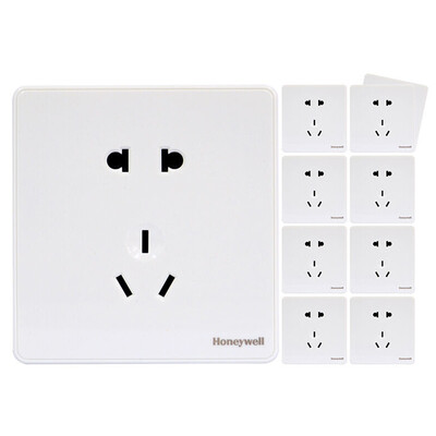 

Honeywell (Honeywell) switch socket panel 10A five-hole socket ten fitted with elegant series of white