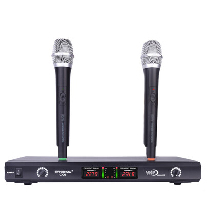 

Shuangnuo C08 wireless microphone wireless handheld microphone KTV stage wireless microphone LCD screen display