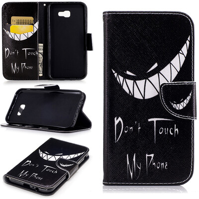 

Улыбка Дизайн искусственная кожа флип чехол Wallet карты держатель чехол для SAMSUNG Galaxy A7 2017