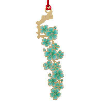 

Sauze Culture Корейская металлическая латунь Bookmark Story Series - Blue Plum Birthday Card Рождественский день Новый год Творческая презентация